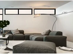 Aplique Para Pared-Lámpara De Pared Toolight Led App365-1W 55Cm Chrome Plateado