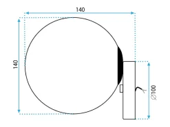 Online Lámpara De Pared Toolight App949-1W Black Negro