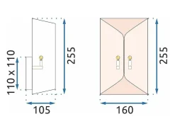 Aplique Para Pared-Lámpara De Pared Toolight App1055-1W Black Negro