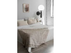 Lámpara De Pared Toolight G097-1W Black White Negro