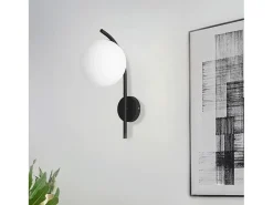 Lámpara De Pared Toolight G103-1W Black White Negro New