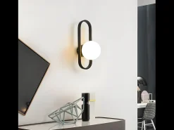 Aplique Para Pared-Lámpara De Pared Toolight App1755-1W Black White Negro