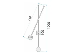 Lámpara De Pared Toolight App1594-2W Gold Dorado Sale