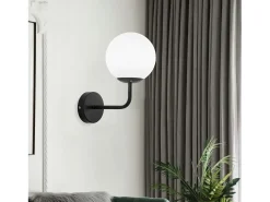 Aplique Para Pared-Lámpara De Pared Toolight G095-1W Black White Negro