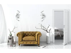 Lámpara De Pared Toolight LED APP828-W SPRING Chrome Plateado