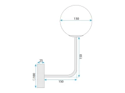 Lámpara De Pared Toolight G096-1W Gold White Dorado Best