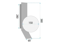 Discount Lámpara De Pared Toolight APP1759-1W White/Gold Blanco