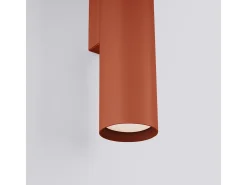 Sollux Lighting Lámpara de pared Toris desván de acero - 2 fuentes luminosas 4000K - L.6 x A.30 cm - ocre Rojo Clearance