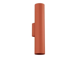 Sollux Lighting Lámpara de pared Toris desván de acero - 2 fuentes luminosas 4000K - L.6 x A.30 cm - ocre Rojo Clearance