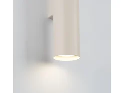 Sollux Lighting Lámpara de pared Toris desván de acero - 2 fuentes luminosas 4000K - L.6 x A.30 cm - Beige