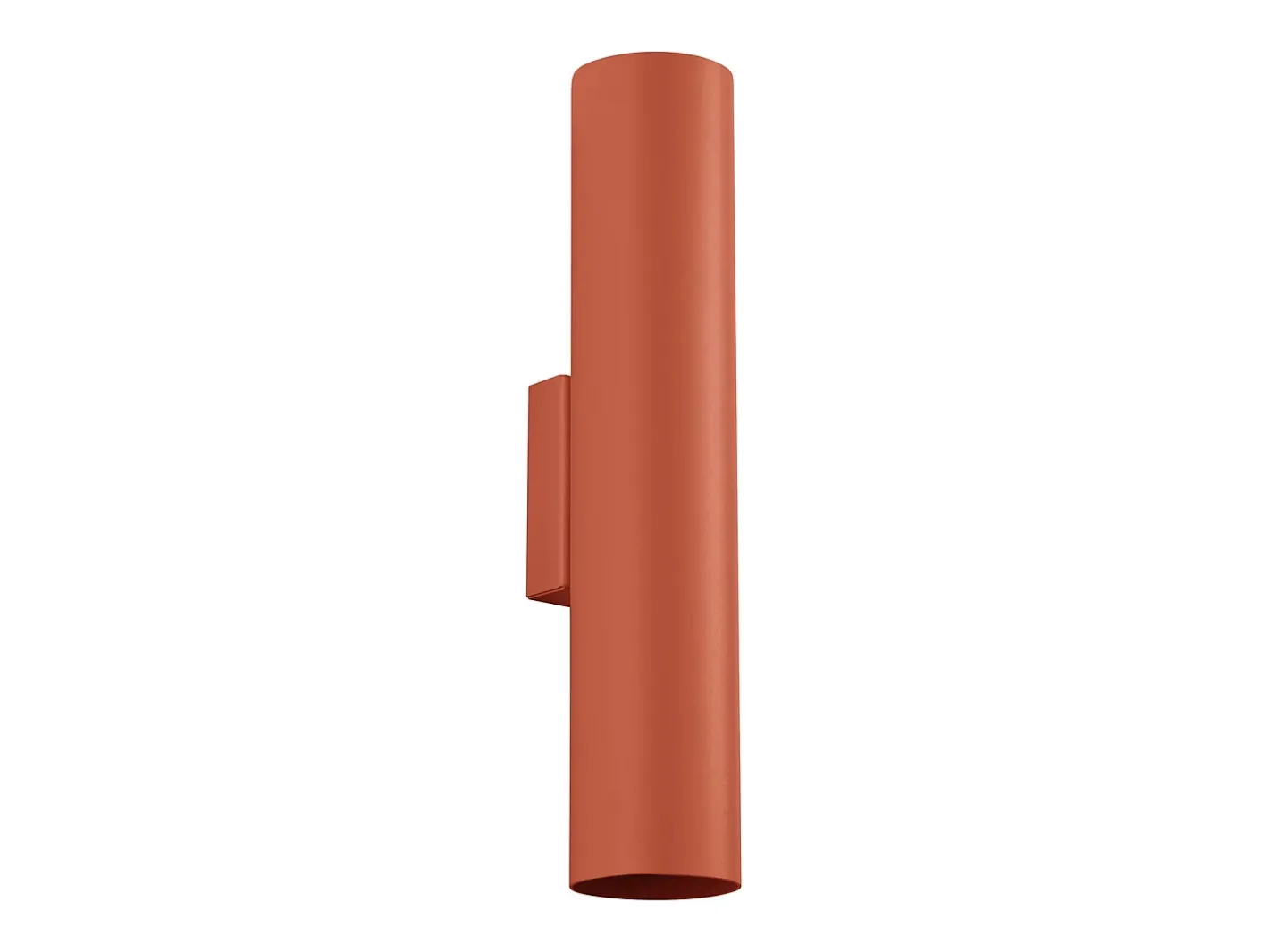 Sollux Lighting Aplique Para Pared-Lámpara de pared Toris desván de acero - 2 fuentes luminosas 3000K - L.6 x A.30 cm - ocre Rojo