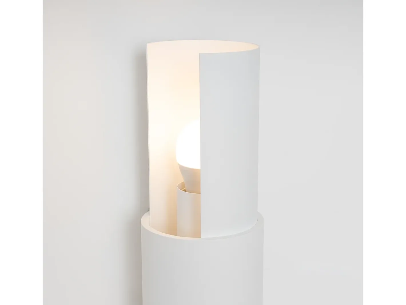 Sollux Lighting Lámpara de pared Torow minimalista de acero - 2 fuentes luminosas 4000K - L.10 x A.37 cm - Blanco