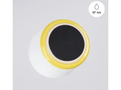 Sollux Lighting Aplique Para Pared-Lámpara de pared Zori minimalista de cerámica/vidrio vidriado - 1 fuentes luminosas - L.12 x A.12 cm - Amarillo