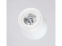 Sale Sollux Lighting Lámpara de pared Zori minimalista de cerámica/vidrio vidriado - 1 fuentes luminosas - L.12 x A.12 cm - Blanco