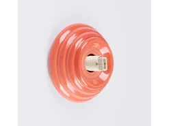 Sollux Lighting Aplique Para Pared-Lámpara de pared Zori minimalista de cerámica/vidrio vidriado - 1 fuentes luminosas - L.12 x A.12 cm - durazno Rosa