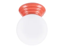 Sollux Lighting Aplique Para Pared-Lámpara de pared Zori minimalista de cerámica/vidrio vidriado - 1 fuentes luminosas - L.12 x A.12 cm - durazno Rosa