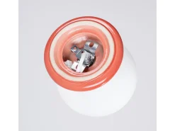 Sollux Lighting Aplique Para Pared-Lámpara de pared Zori minimalista de cerámica/vidrio vidriado - 1 fuentes luminosas - L.12 x A.12 cm - durazno Rosa