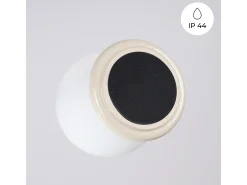Sollux Lighting Lámpara de pared Zori minimalista de cerámica/vidrio vidriado - 1 fuentes luminosas - L.12 x A.12 cm - Beige Clearance