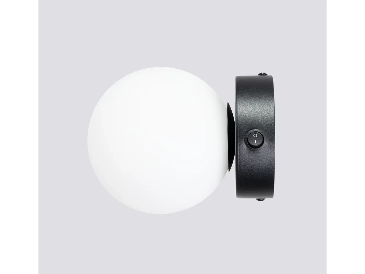 Sollux Lighting Lámpara de pared Zynfi moderno de acero/vidrio - 1 fuentes luminosas 4000K - L.12 x A.12 cm - Negro Sale