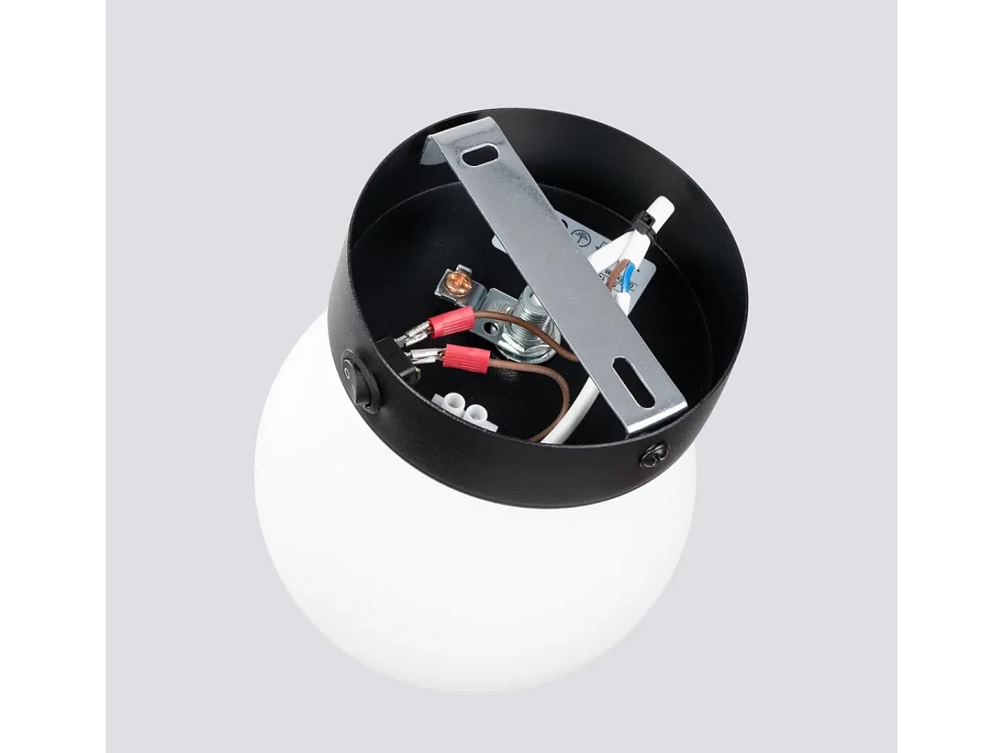 Sollux Lighting Lámpara de pared Zynfi moderno de acero/vidrio - 1 fuentes luminosas 4000K - L.12 x A.12 cm - Negro Sale