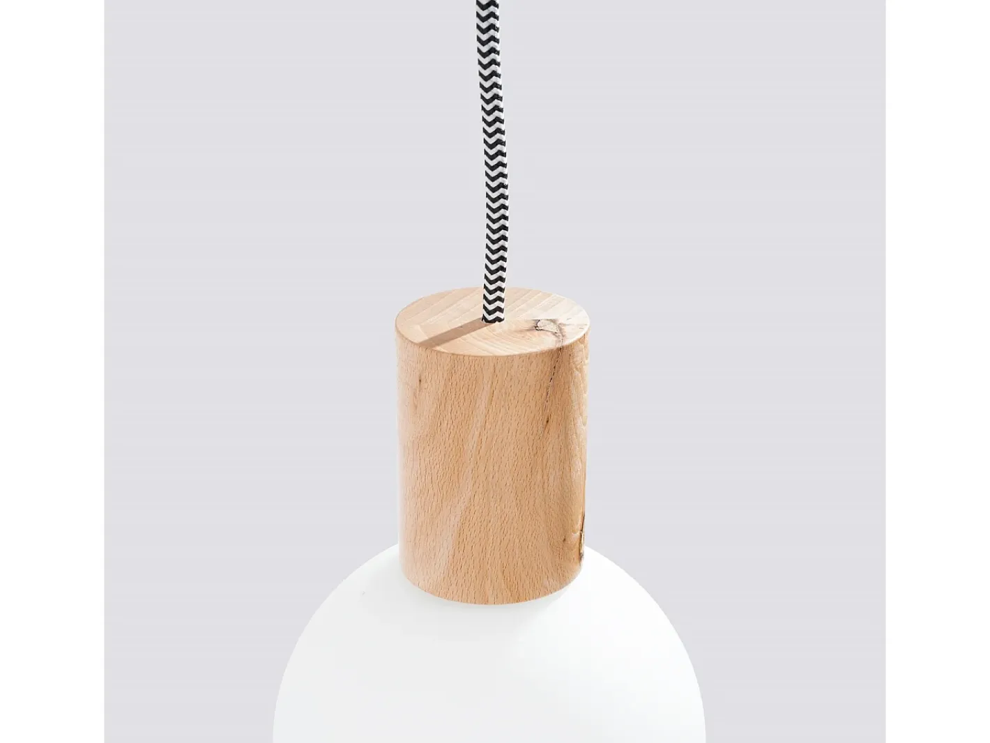 Sollux Lighting Aplique Para Pared-Lámpara de pared Zynto desván de madera/vidrio - 1 fuentes luminosas 3000K - L.6 x A.67 cm - madera natural//negro Blanco