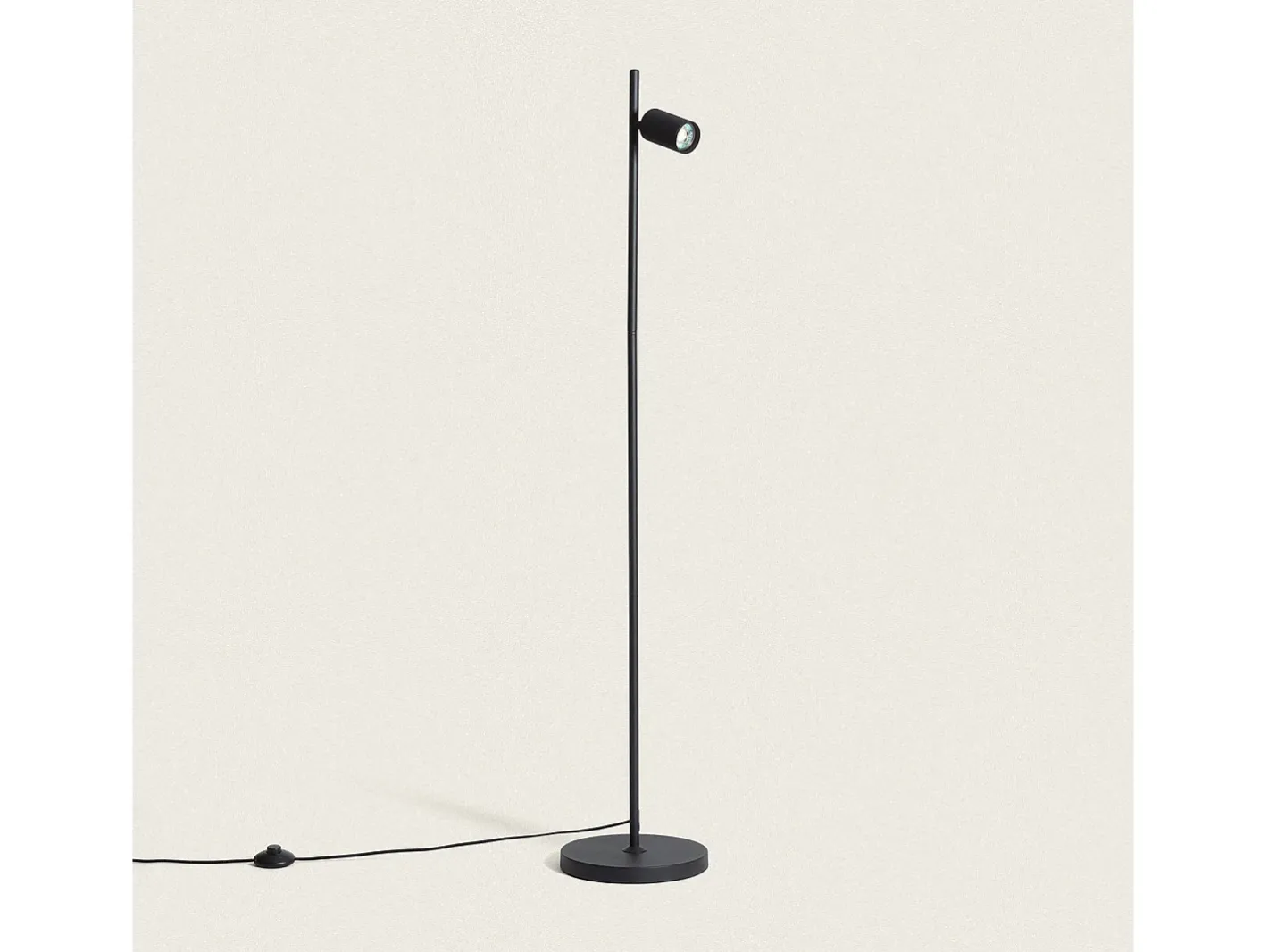 Online Ledkia Lámpara de Pie Aluminio Aritz Negro