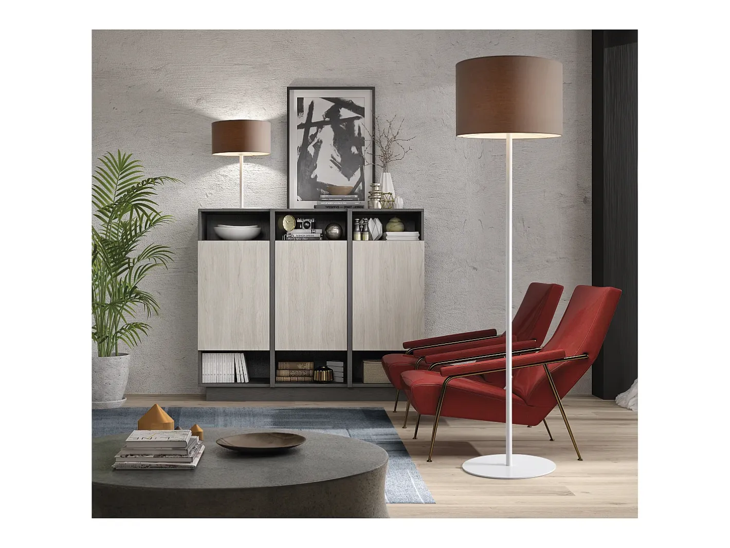 Clearance Lámpara de pie Amsterdam de estilo clásico - Alt.170 cm - acero y - on/off- E27 Máx. 40W - IP20 Blanco