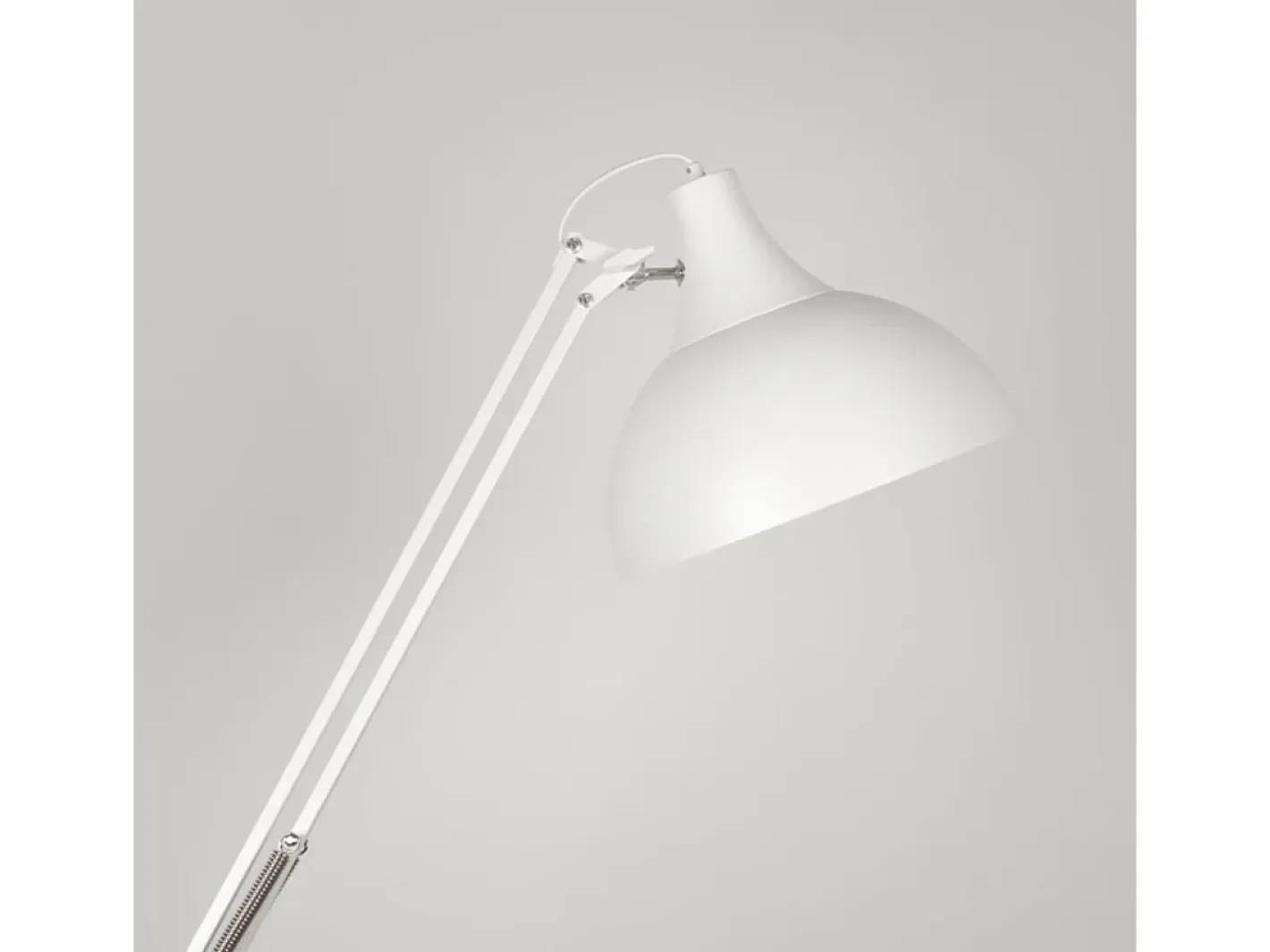 Lámpara de pie Antigona Lumit articulada con altura ajustable Ø30 cm Blanco Discount