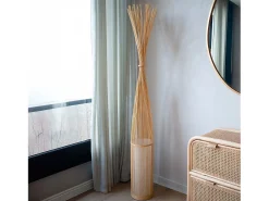 New Rendez-Vous Déco Lámpara de pie de bambú natural 1m70 - Huron Beige