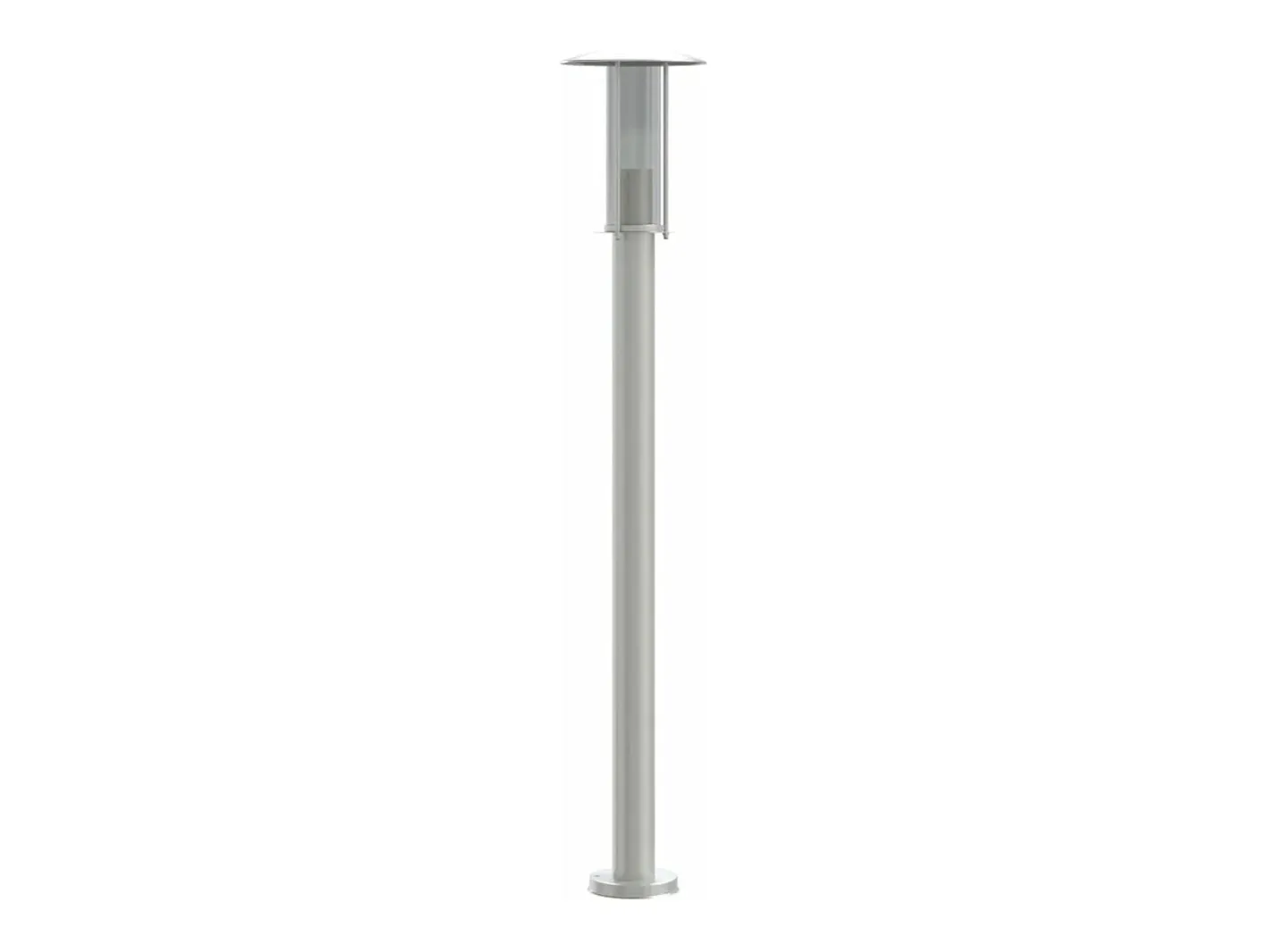Helloshop26 Iluminación Exterior-Lámpara de pie de exterior plateada 100 cm acero inoxidable Plata 02_0042514 Gris