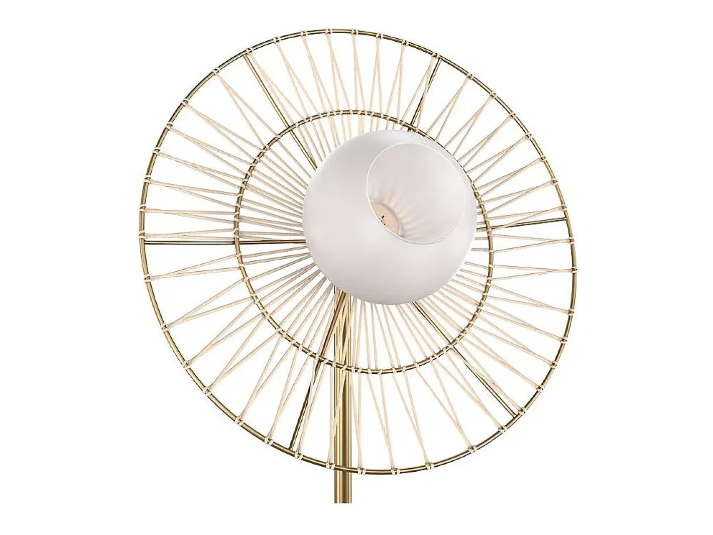 Rendez-Vous Déco Lámpara De Pie-Lámpara de pie de metal 156 cm - Bandia Dorado