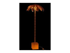 J-Line Lámpara de pie de metal 77x77x133 cm Dorado New