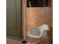 Ideal Lux Lámpara De Pie-Lámpara de pie de metal con difusor LED de policarbonato Negro