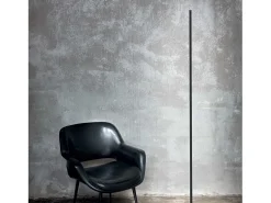 Ideal Lux Lámpara De Pie-Lámpara de pie de metal con difusor LED de policarbonato Negro
