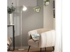 Ledkia Lámpara De Pie-Lámpara de Pie de Metal Ulux Blanco Multicolor