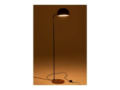 J-Line Lámpara De Pie-Lámpara de pie evy hierro/madera /natural Alt. 130 cm Negro