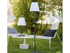 Discount Ledkia Lámpara de Pie Exterior de Aluminio Maipo Negro Multicolor