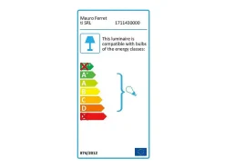 Lámpara de Pie Glamy 3 Luces Metal Dorado Ø 36x190 cm Blanco Discount