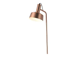 Discount Lámpara de pie Leana Lumit 60W metal cobre Ø19x136 cm Marru00f3n