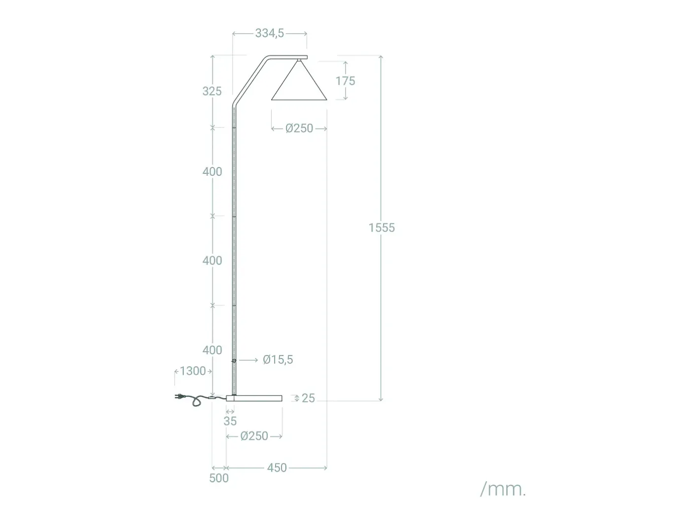 Ledkia Lámpara de Pie LED 8W Metal Elise Negro Outlet