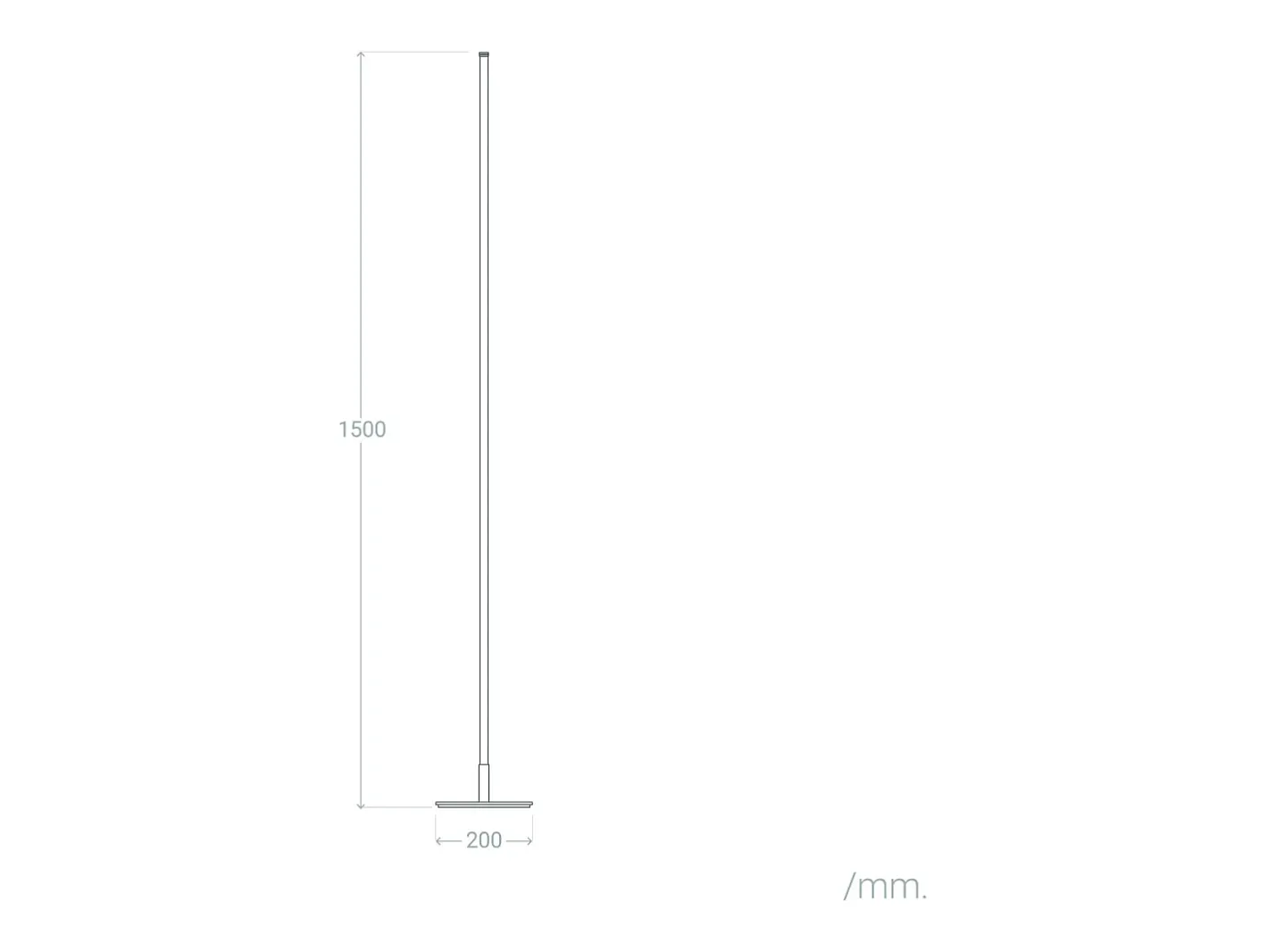 Ledkia Lámpara De Pie-Lámpara de Pie LED 27W Metal Meghri Negro