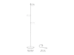 Best Lámpara de pie LED Zafferano SUPER O White recargable y regulable - 3 módulos de luz Blanco