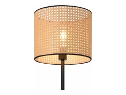 Clearance Helloshop26 Lámpara de pie luminaria 154 x 30 cm color y beige 03_0007271 Negro