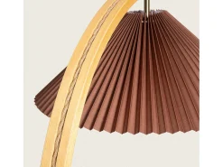 Ledkia Lámpara De Pie-Lámpara de Pie Madera Luanda Marrón oscuro Marru00f3n