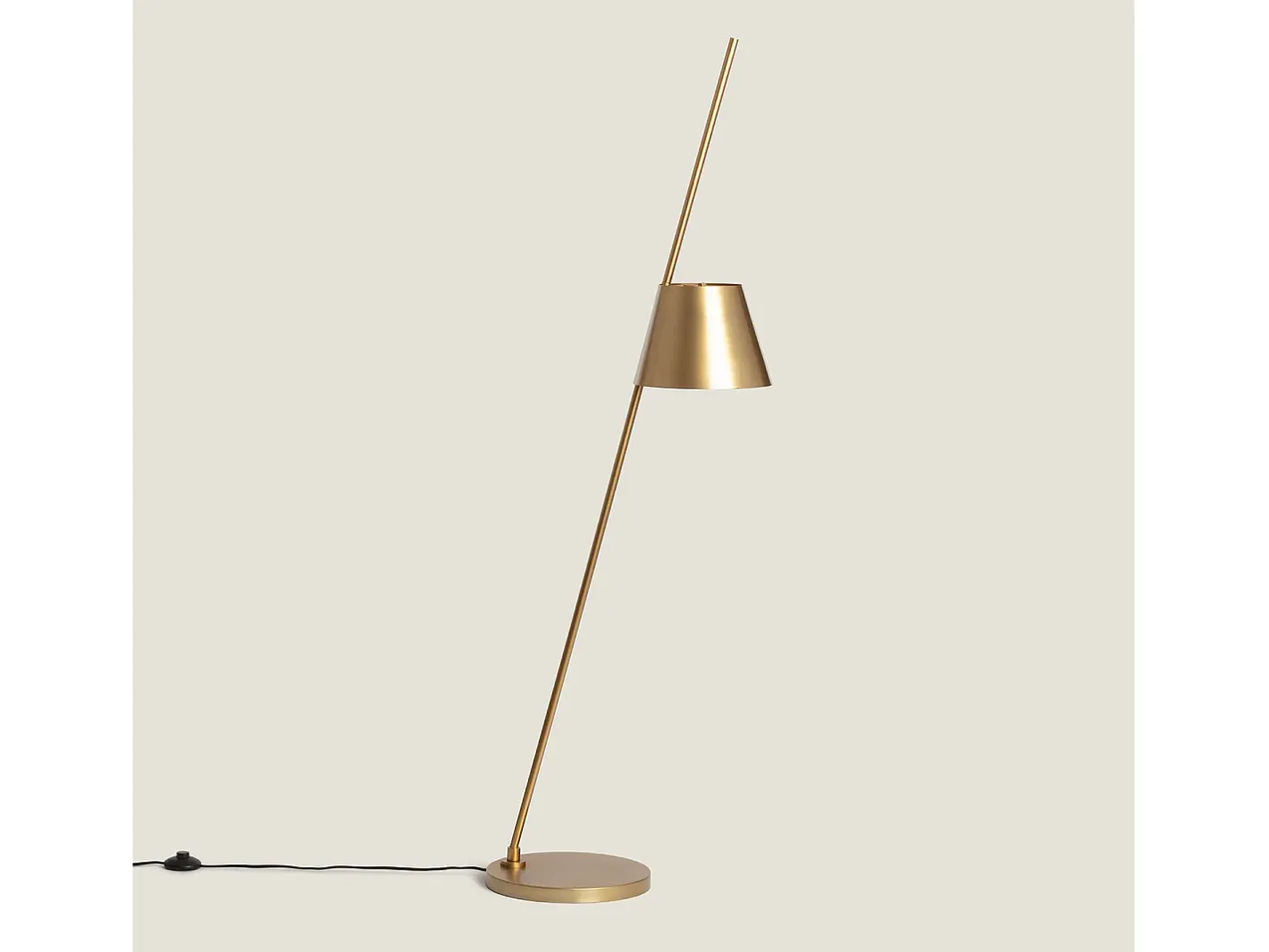 Ledkia Lámpara De Pie-Lámpara de Pie Metal Bardney Dorado