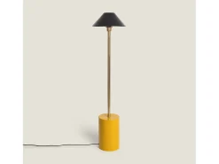 Ledkia Lámpara De Pie-Lámpara de Pie Metal Brijesh Amarillo