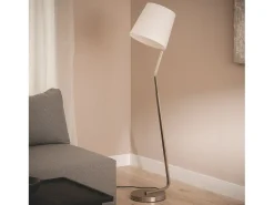 Clearance Ledkia Lámpara de Pie Metal Eikho Blanco