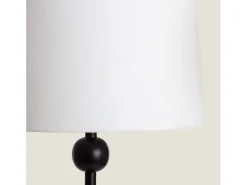Ledkia Lámpara De Pie-Lámpara de Pie Metal Zunga Negro