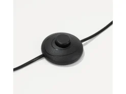 Sollux Lighting Lámpara de pie Natt moderno de tela/PVC/madera - 1 fuentes luminosas - L.77 x A.140 cm - madera blanca/natural Blanco Clearance