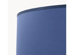 Sollux Lighting Lámpara De Pie-Lámpara de pie Natt moderno de tela/PVC/madera - 1 fuentes luminosas - L.77 x A.140 cm - marino/madera natural Azul
